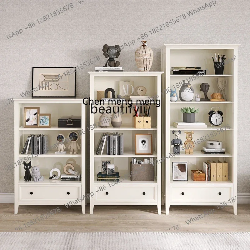 

cn8350 LHY zq Full-Solid Bookshelf Modern Minimalist Children Student Drop Storage Cabinet Storage Living Room Storage Rack Nord