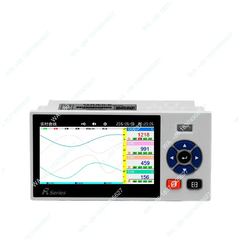 0.1S high-speed paperless recorder, industrial grade multi-channel temperature, voltage and pressure monitoring GT61R GT71R