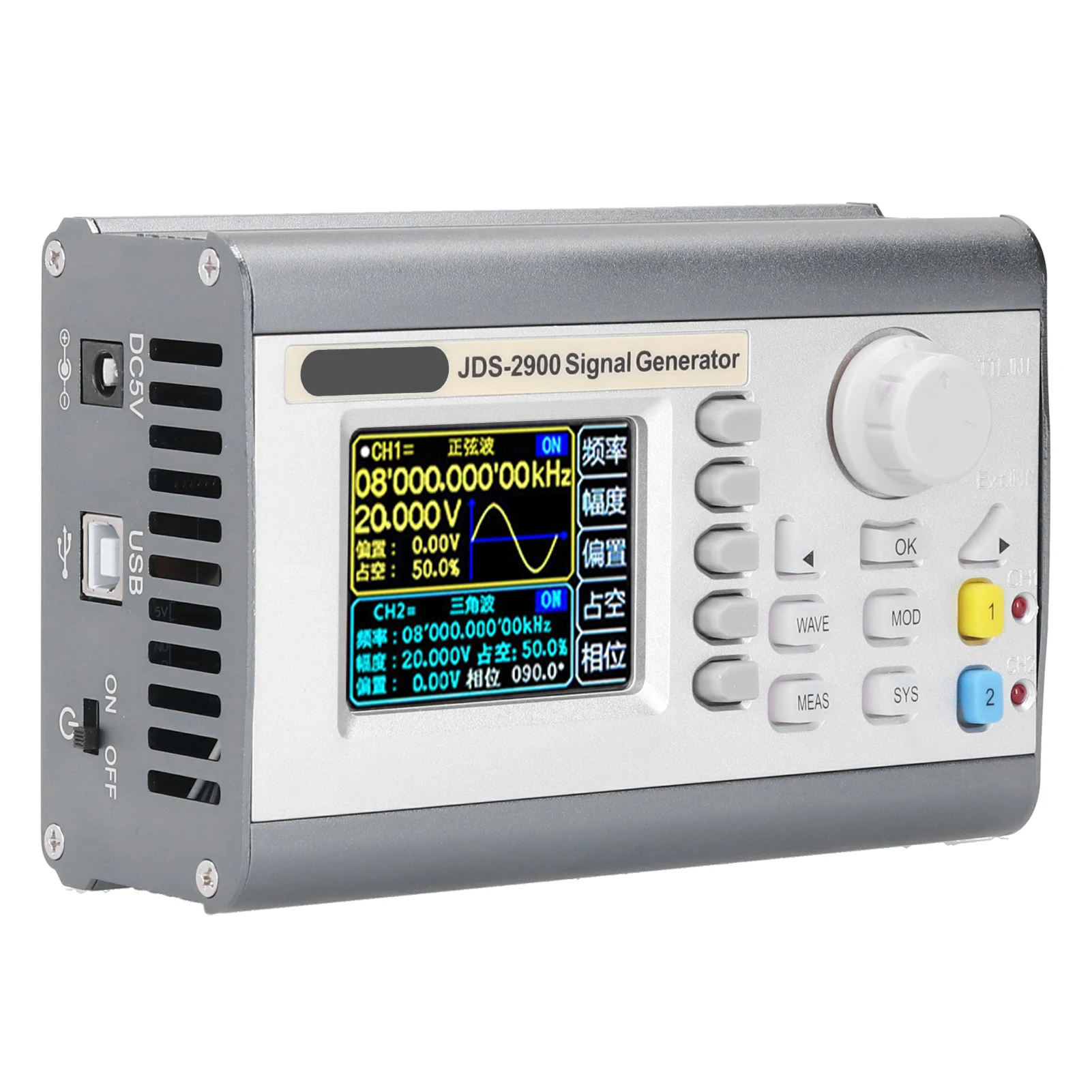 Frequency Counter JDS2900-40M 2 Channel DDS Function  Generator Pulse  Frequency Meter AC100-240V  Generator