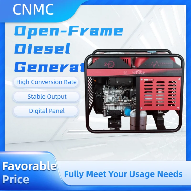 3KVA 5KVA 7KVA 9KVA Open Frame Diesel Generator 230V 400V Electric Start Generators for Home Electricity CE Certified
