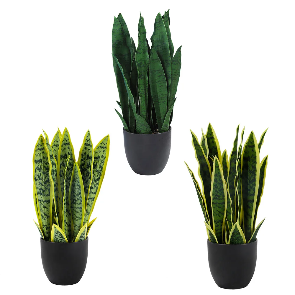 

1 Pc Artificial Plant in Pot, Faux Potted Greenery for Indoor Home Office Tabletop Garden Desk Decor with Lifelike Leaves