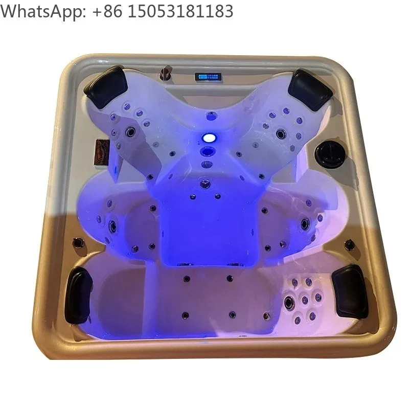 price is a deposit 6 Person Balboa System Acrylic Hot Tub Outdoor Swim Spa with Jacuzzi Party Bathtub with TV - America Design