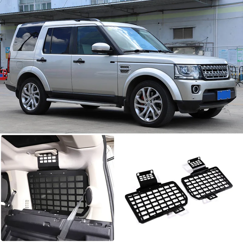 For 2004-2016 Land Rover Discovery 3 4 LR3 LR4 Aluminum Alloy Black Trunk Side Window Storage Rack Hanging Bag Rack Auto Parts 