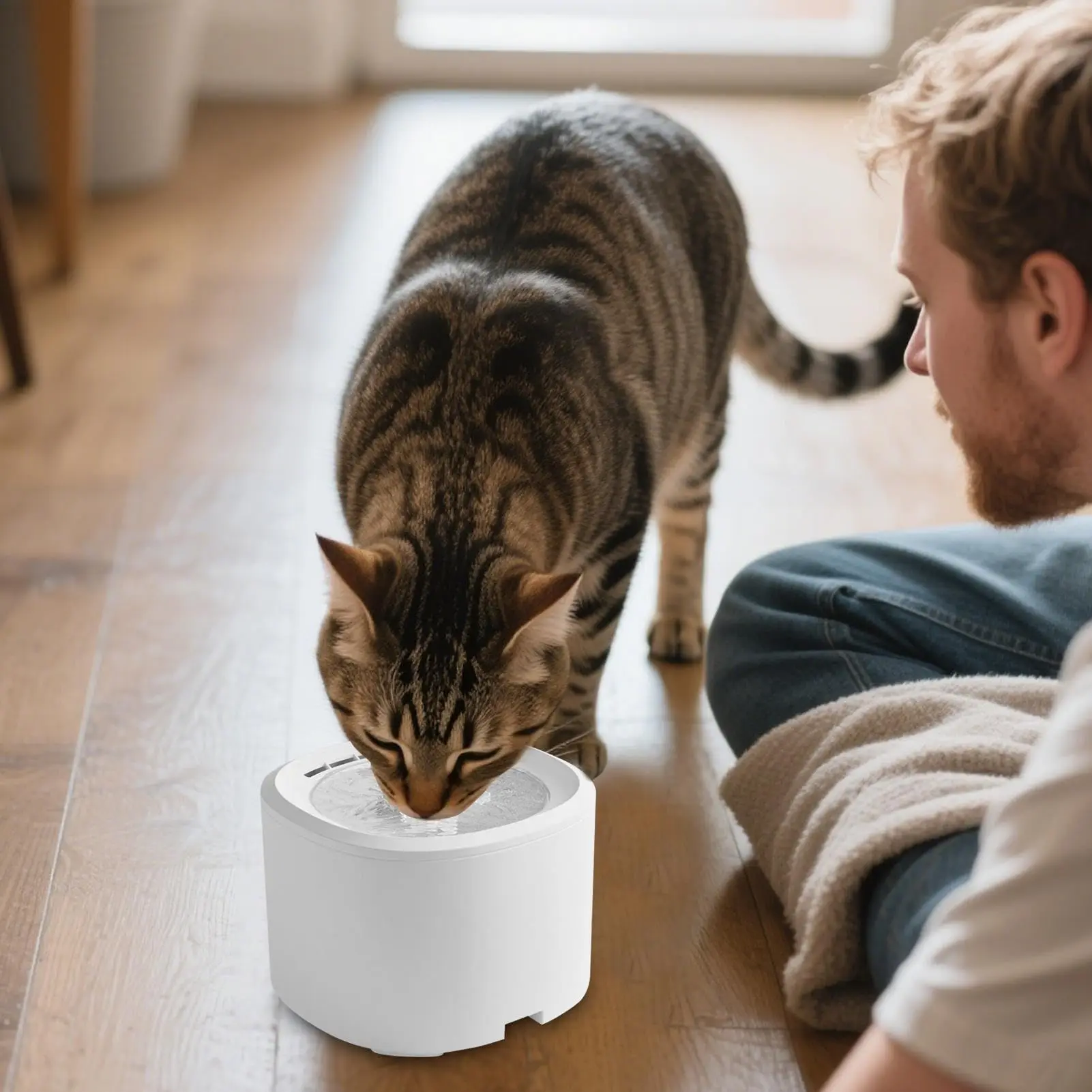 Cat Fountain | 3L USB Powered Quiet Pet Supplies,Large Capacity Cat Fountains for Drinking | for Kitten Puppy Dog Indoor Home Apartment Living Room Balcony