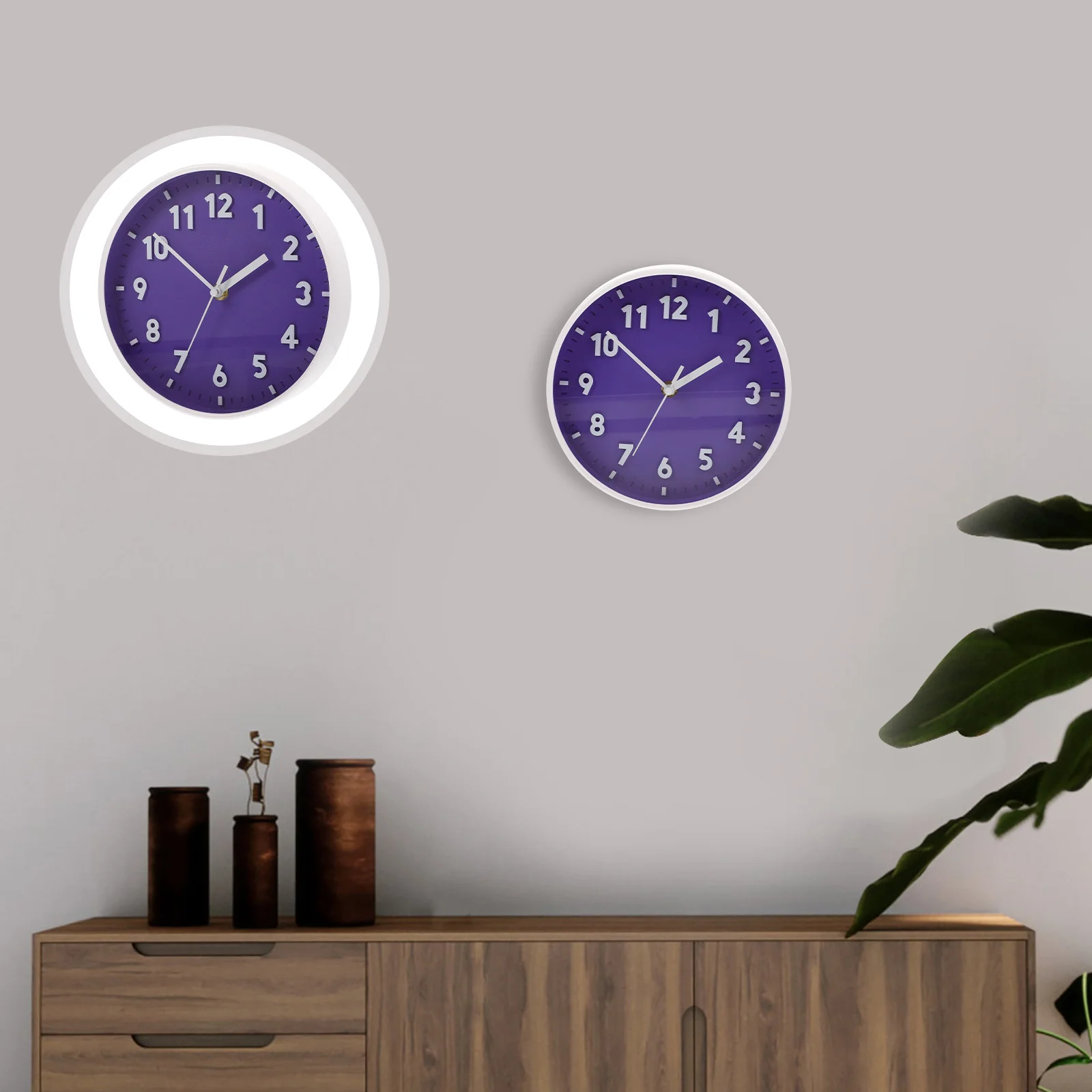 Wall Clock Clocks Digital Silent Decor Delicate Bedroom Analog Home Accessory Household