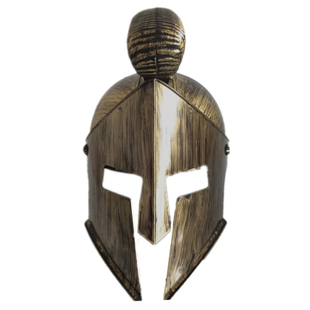 Medieval Knight Gladiator Helmet Spartan Mask Roman Warrior Greek Costume Helmet Headwear Accessory for Halloween Cosplay Prop