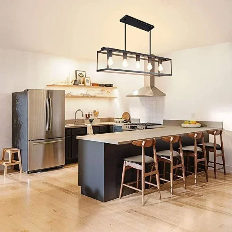 Nordic Industrial Style LED Pendant Lamps Dining Room Parlor Chandelier Conference Room Hotel Bar LED Ceiling Lighting Fixtures