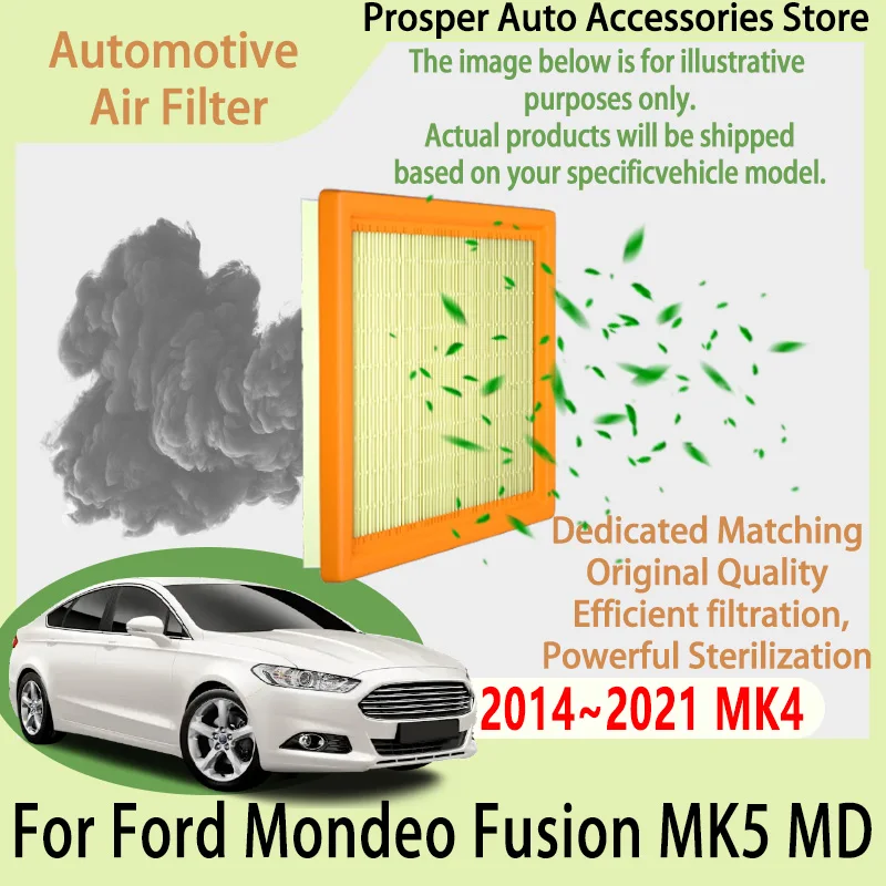 

Воздушный фильтр двигателя автомобиля, автомобильные детали, воздухозаборный элемент для Ford Mondeo Fusion MD 2014 ~ 2021 MK4, комплект угольного салонного фильтра, автозапчасти