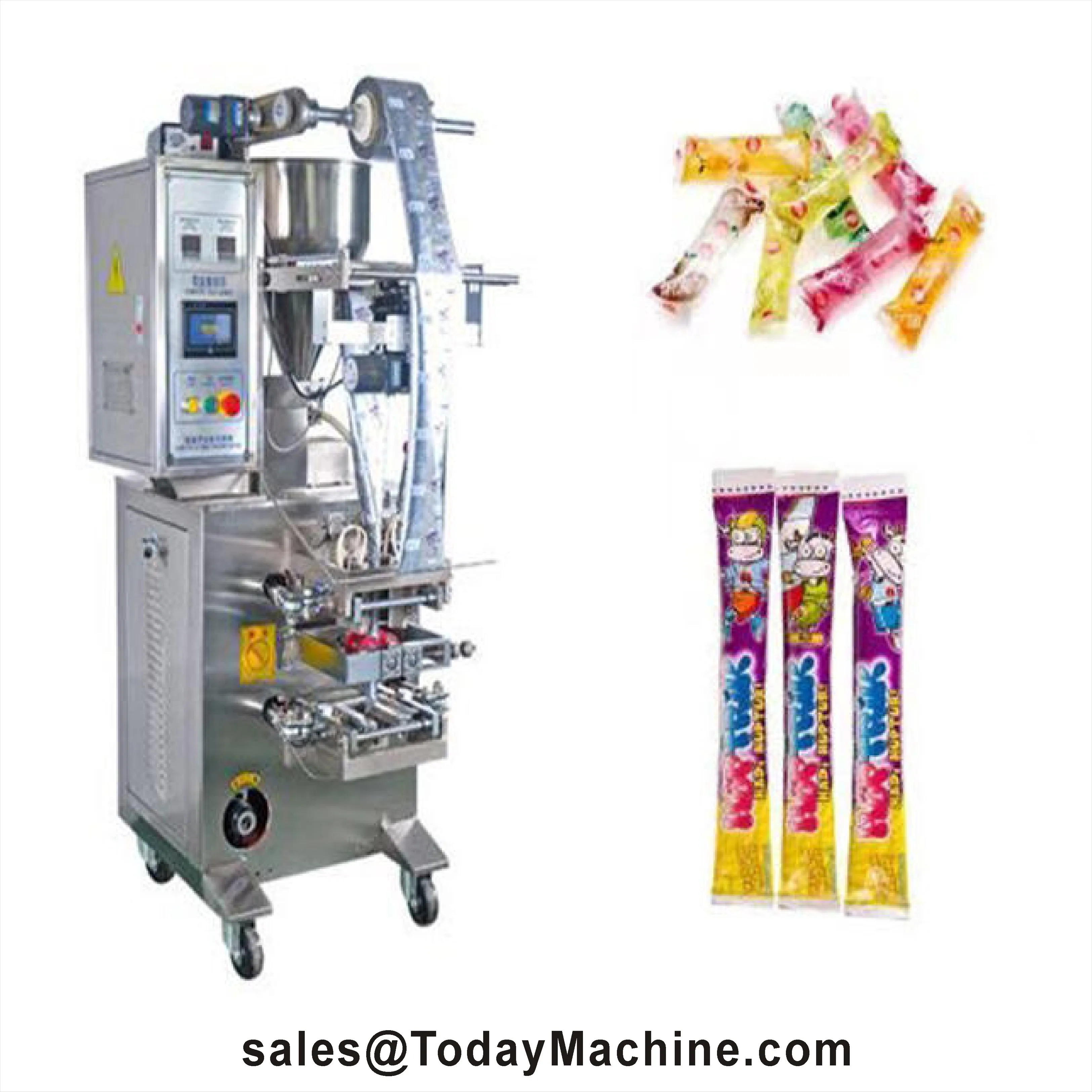 Ice Candy Popsicle Liquid Sachet Packing Machine Ice Lolly Automatic Ice Pop Packing Machine