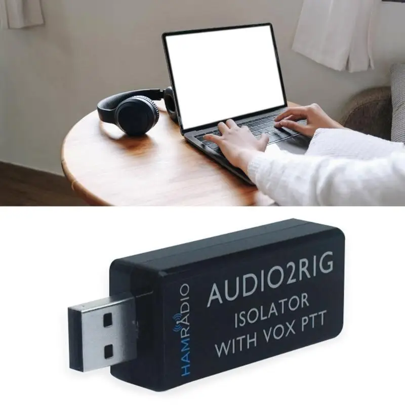 652F AUDIO2RIG ISOLATOR Sound Card USB Sound Adapter for PCs and Laptops Enhances Auditory Sound