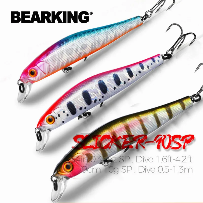 BEARKING 9cm 10g Sp Magnet System Hard Bait Minnow Hot Model Perfect Action 13 Different Colors Fishing Lures Z90