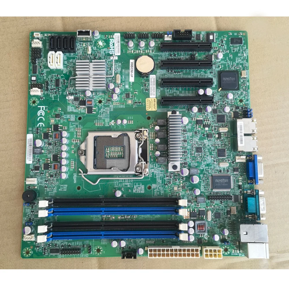 Para placa-mãe de servidor supermicro lga1155 c204 e3 i3 teste perfeito antes do envio X9SCM-IIF