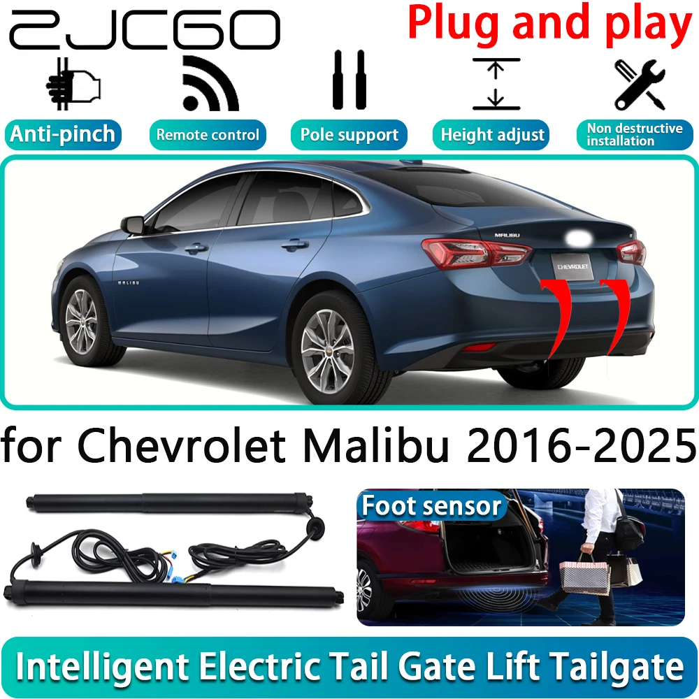 

ZJCGO for Chevrolet Malibu 2016-2025 Car OEM Electric Powered Tailgate Power Liftgate Automatic Tailgate System With Foot Sensor