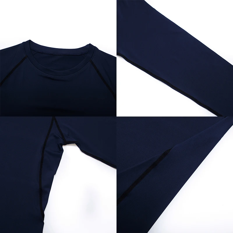 Männer Kompression Läuft T-shirt Fitness Engen Langarm Sport Shirts Training Jogging Tops Gym Sport Dry Fit Rashgard – Detail 10