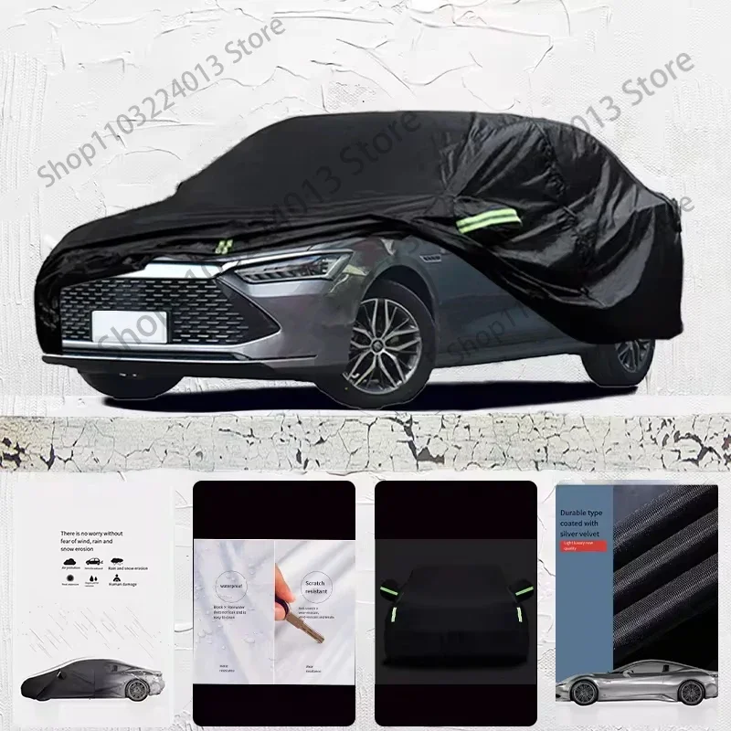 

For BYD Qing plus Auto Anti snow Anti dust Anti uv Anti Frost Anti peeling paint And Anti Rainwater car cover Car cover black