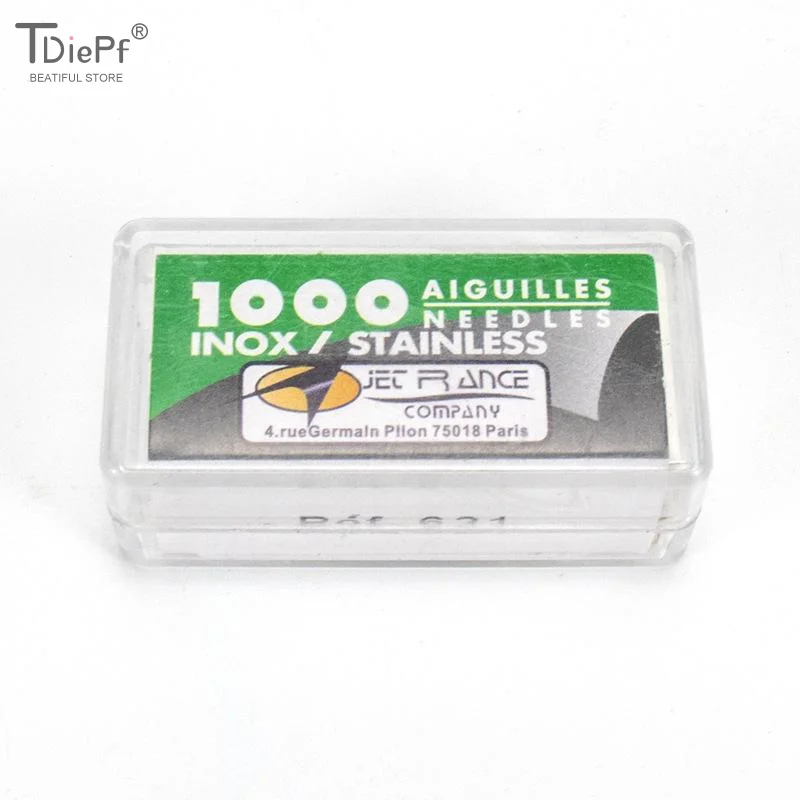 1000Pcs/box Profession Stainless Steel Tattoo Needle Cartridge Tip Needle Silk Tattoo Needle 0.25/0.3/0.35mm Piercing Needles