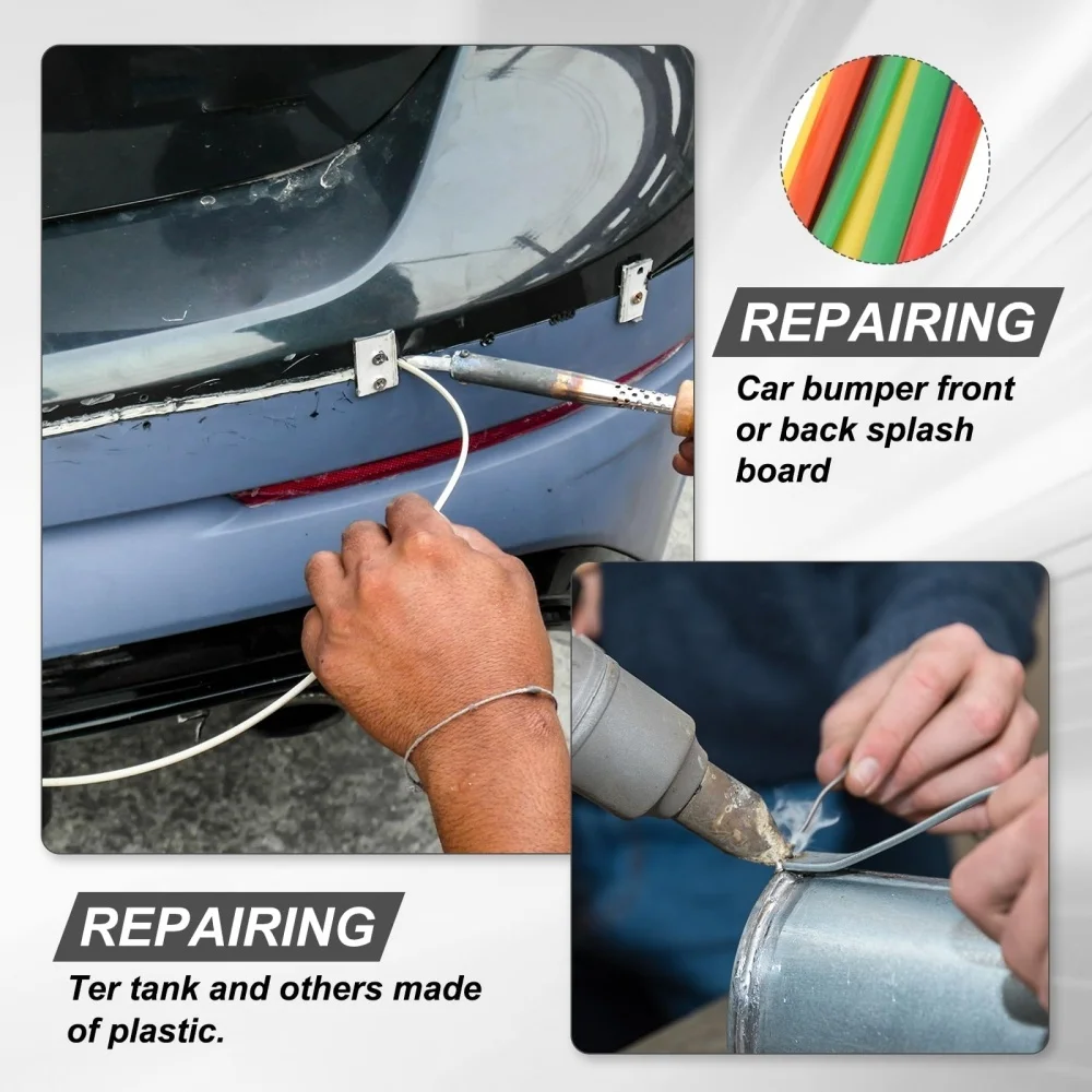 

50 шт. сварочных прутков из полипропилена, 2-слойные, для ремонта бамперов, мотоциклетных панелей и бытовой техники, 20/25/50/100 см