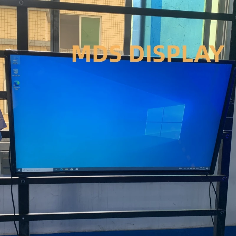 Pantalla táctil infrarroja MDS de 55 pulgadas, sistema operativo Windows, montaje en pared interior, monitor LCD publicitario, menú de producto, fácil de operar