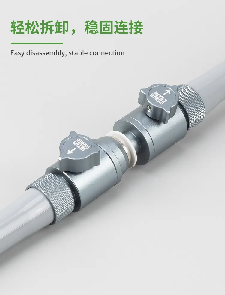 Aquarium Einlass- und Auslass-Schnellverbinder Wasserrohr-Kugelventil-Verbindungsregler Aquariumfilter Wasserdurchflussregler – Detail 6