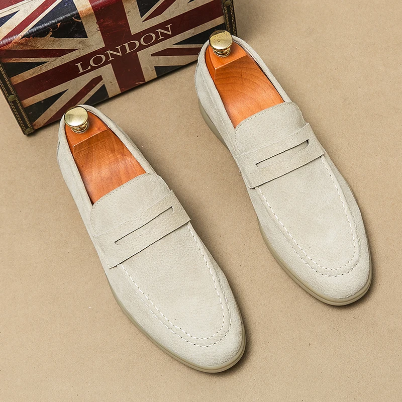 

Fashionable Lefu Shoes Men Two-layer Pigskin Lightweight Comfortable Outdoor Formal Shoes High-quality Soft Leather Men Shoe