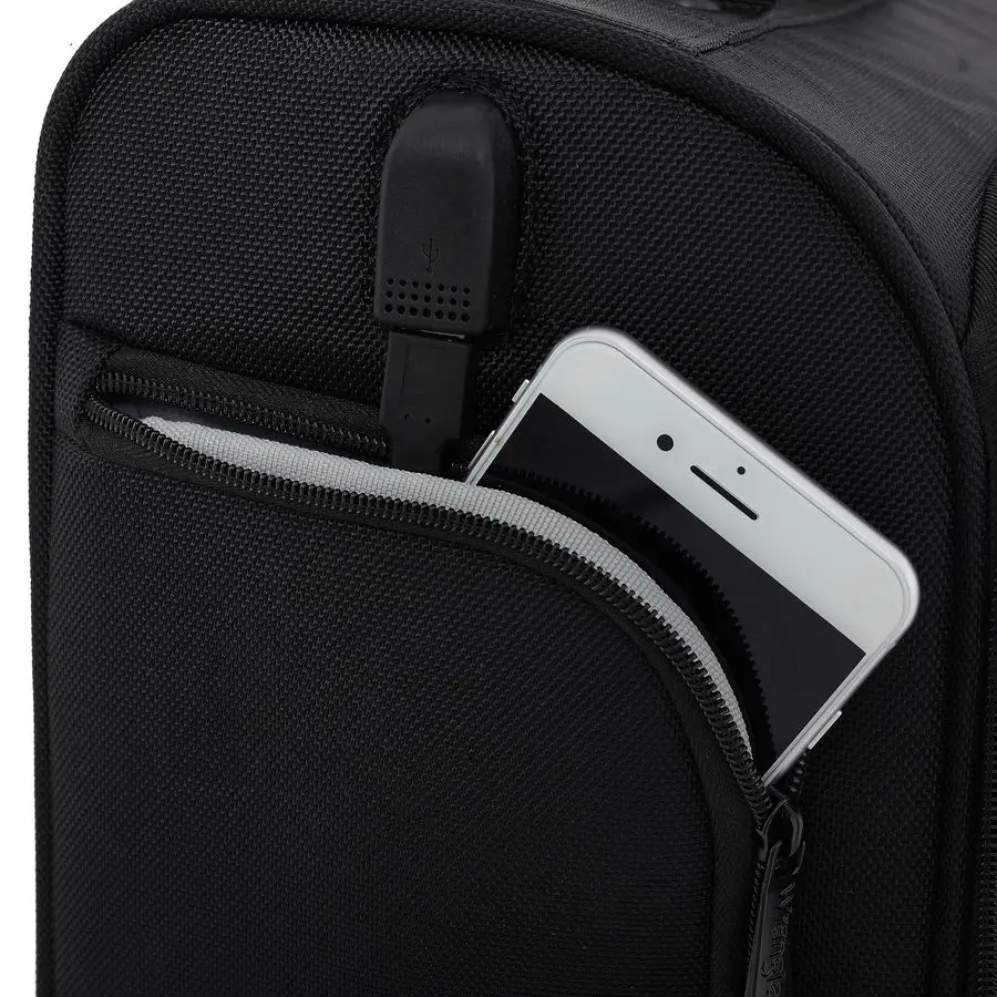 حقيبة حمل أمتعة تحت المقعد، فحمي