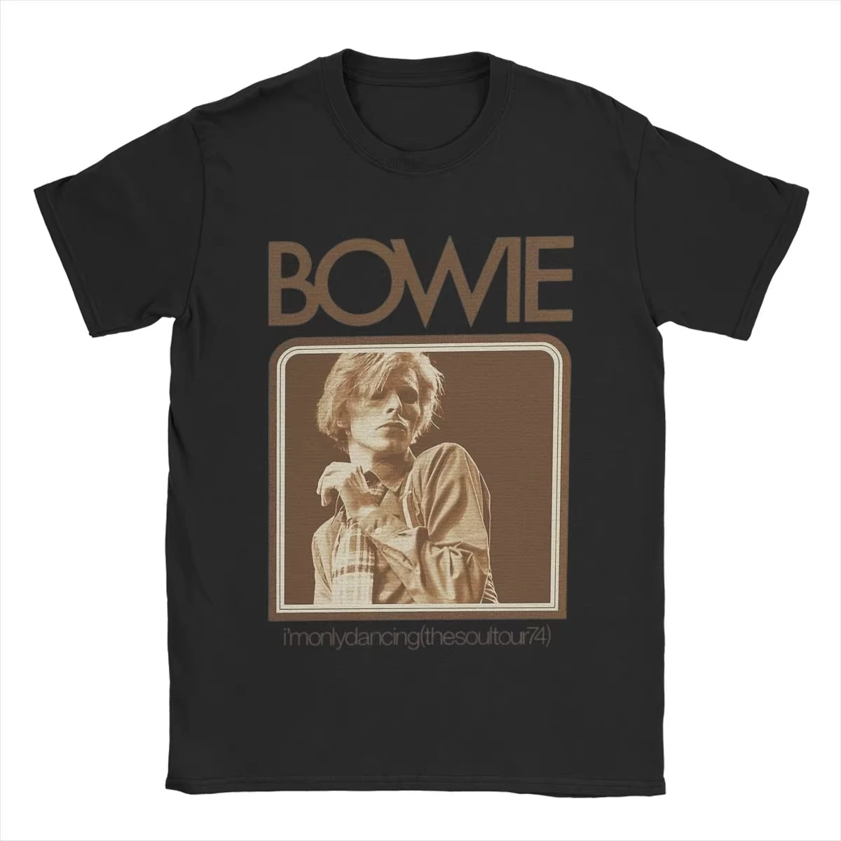 

Davids Bowied Men's T Shirt Novelty Tees Short Sleeve Round Neck T-Shirts Pure Cotton 4XL 5XL Tops Graphic T Shirts