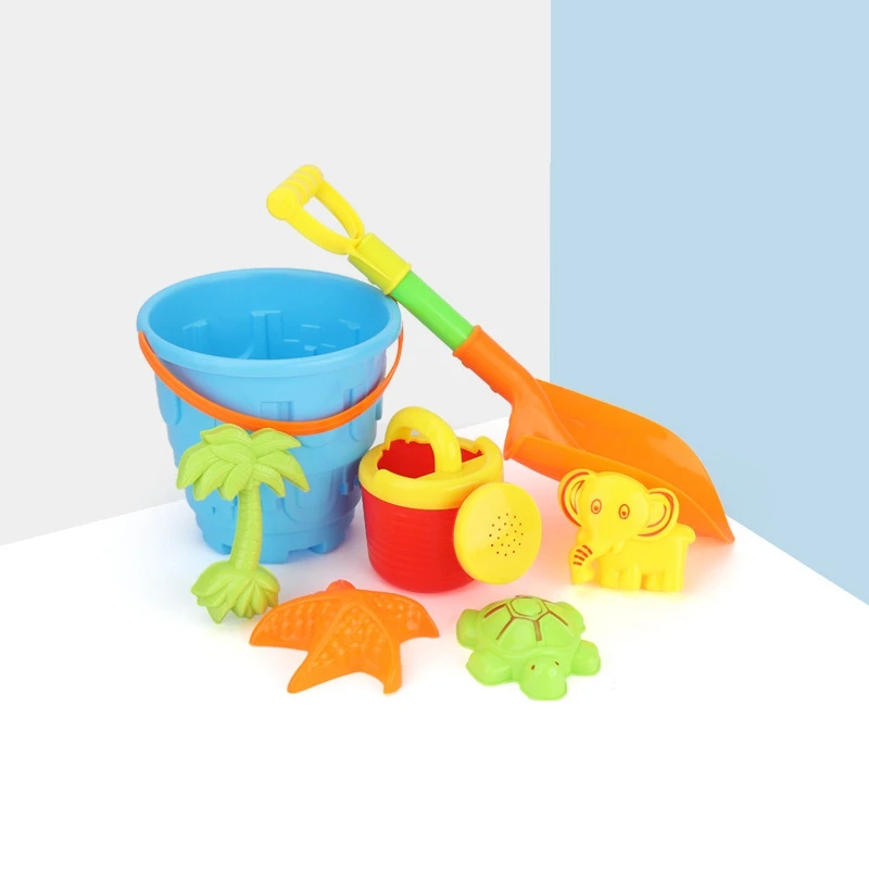 Summer Soft Baby Beach Toys Kids Bath Play Sandbox Set Beach Party Watering Can Bucket Sand Molds Toys Water Game