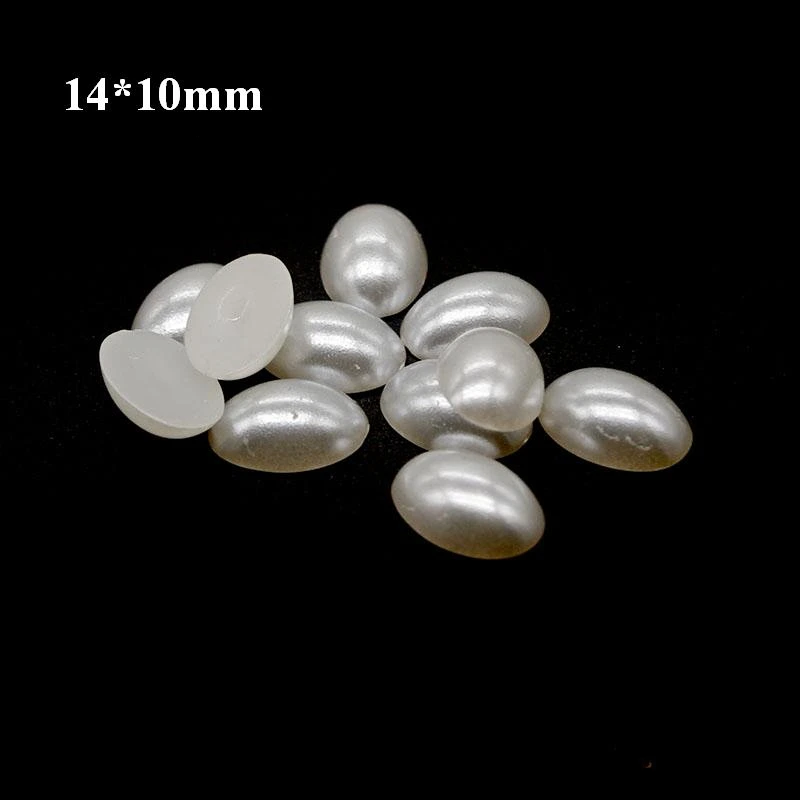 50pcs/lot White Sun Flower Shape Scrapbook Simulated Pearl Beads Sewing Buttons DIY Material Findings BV212