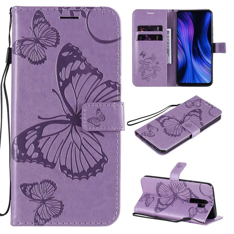 Чехол-книжка для POCO X6 и Xiaomi Redmi Note 9/10 Pro, кожаный, с карманом для карт — фото товара
