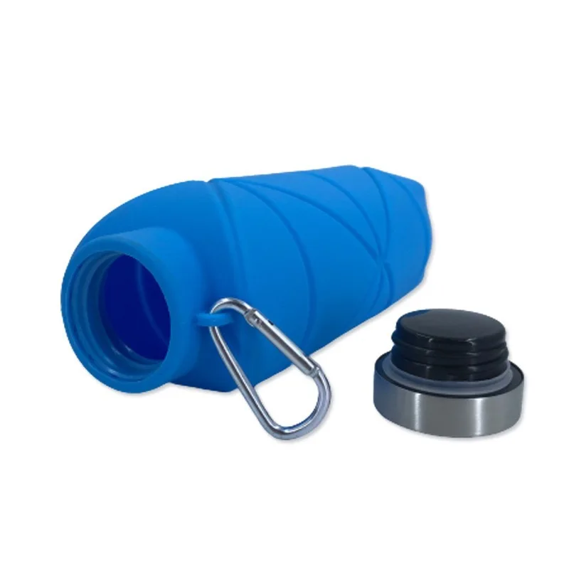 700ML Silicone Soft Water Bottle Running Gourde Bucket Flask Soft Sports Flask YDSH05 - view 6