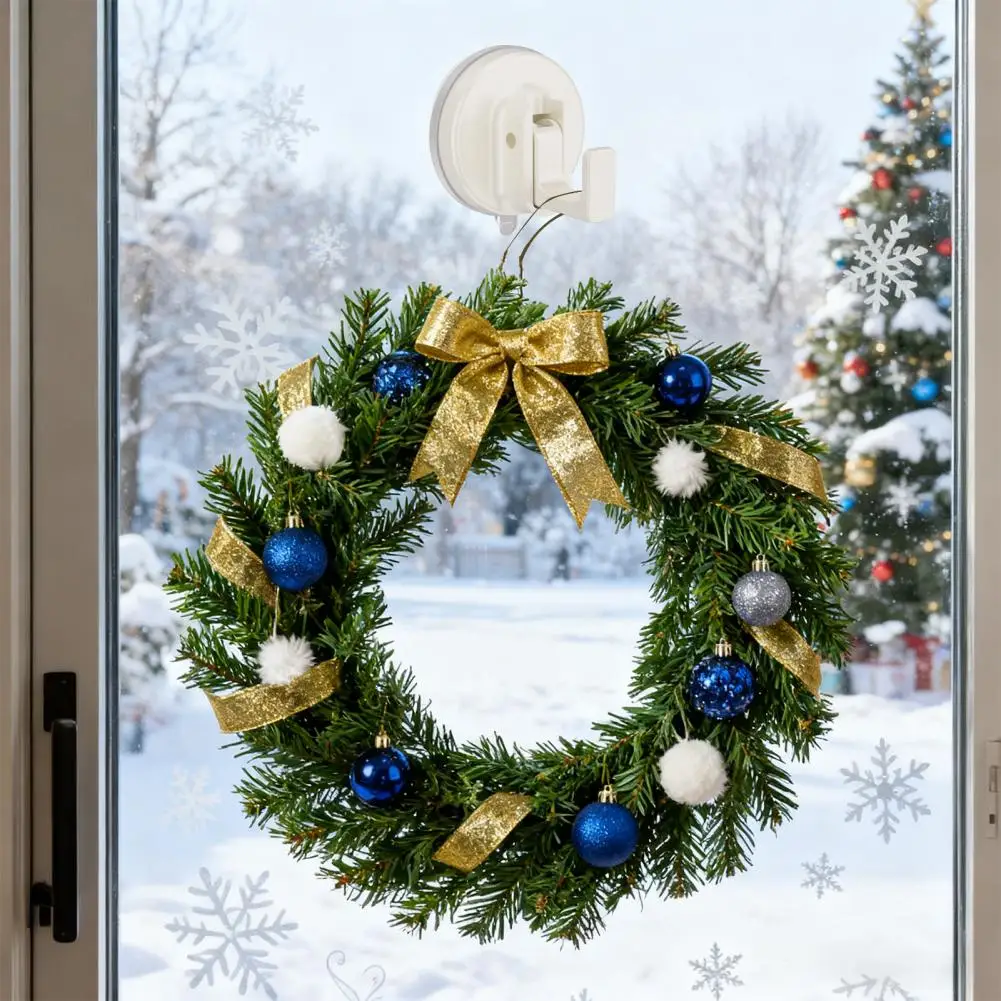 7cm Suction Cup Hook No Drill Installation Clothes Front Door Wreath Hanger Bathroom Hook For Shower Towel Christmas Garland
