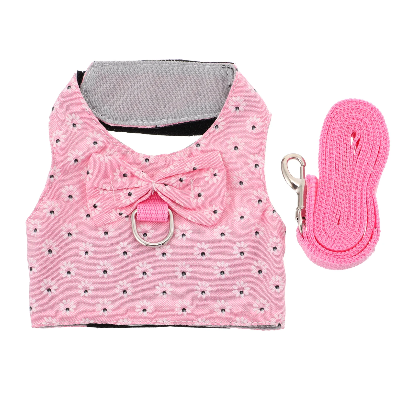 Rabbit Clothes Bow Vest Harness Leash Kitten Hamster and Outdoor Dedicated Suit