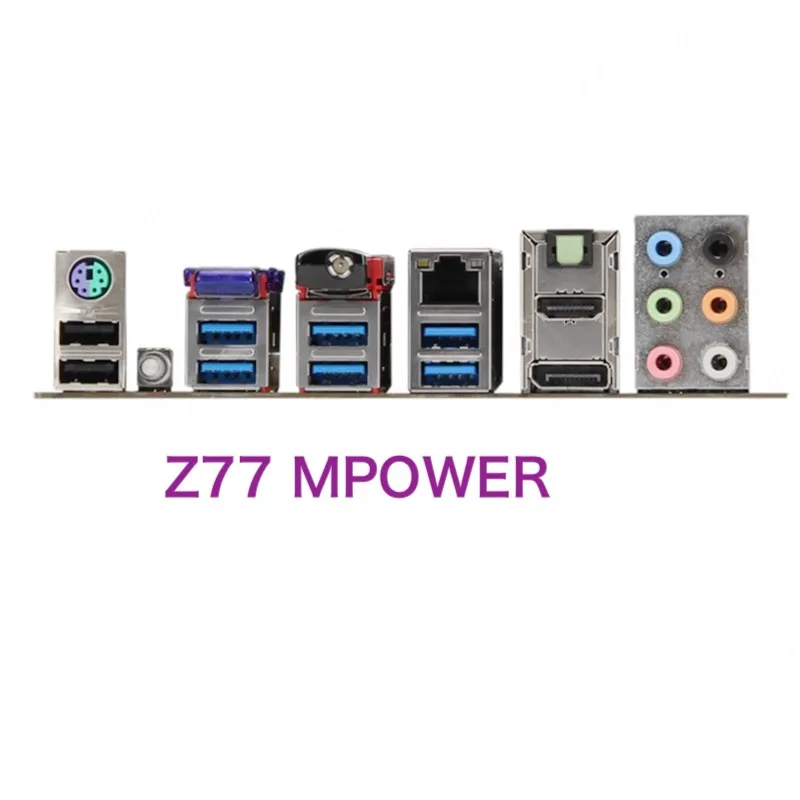 For MSI Z77 MPOWER Desktop Motherboard LGA 1155 USB3.0 SATA3 DDR3 Mainboard 100% Tested OK Fully Work