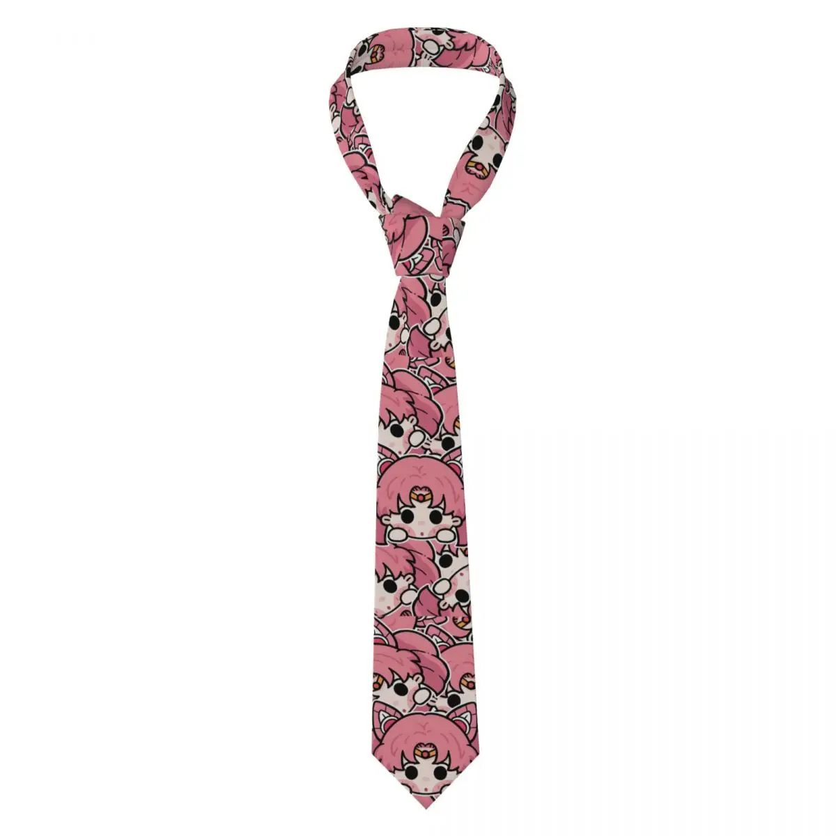 Personalized S-Sailors M-Moons Cartroon Tie Men Fashion Anime Silk Business Neckties
