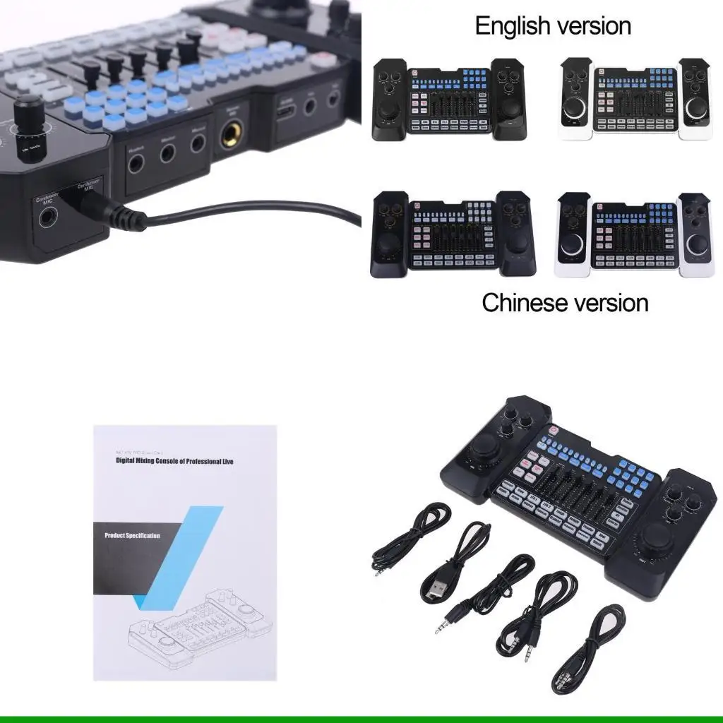 U55C Bluetooth-compatible Mixer Headset Microphone Webcast Live Streaming
