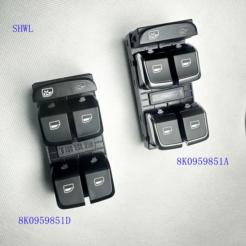 

High Quality Car Window Control Switch Panel Buttons For Audi A4 B8 A5 Q5 2007 2008 2009 2010 2011 2012 8K0 959 851 D 8K0959851