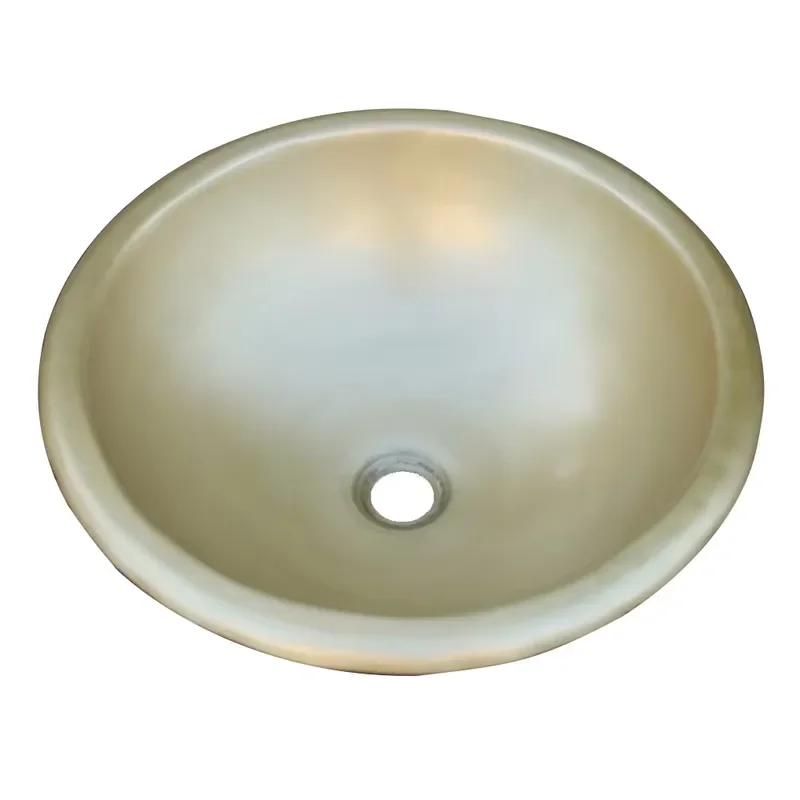 Brass Bathroom Sink Round Basin Washbasin for Vanity Countertop Modern Style Lavatory Hand Washing Bowl Faucet Not Included