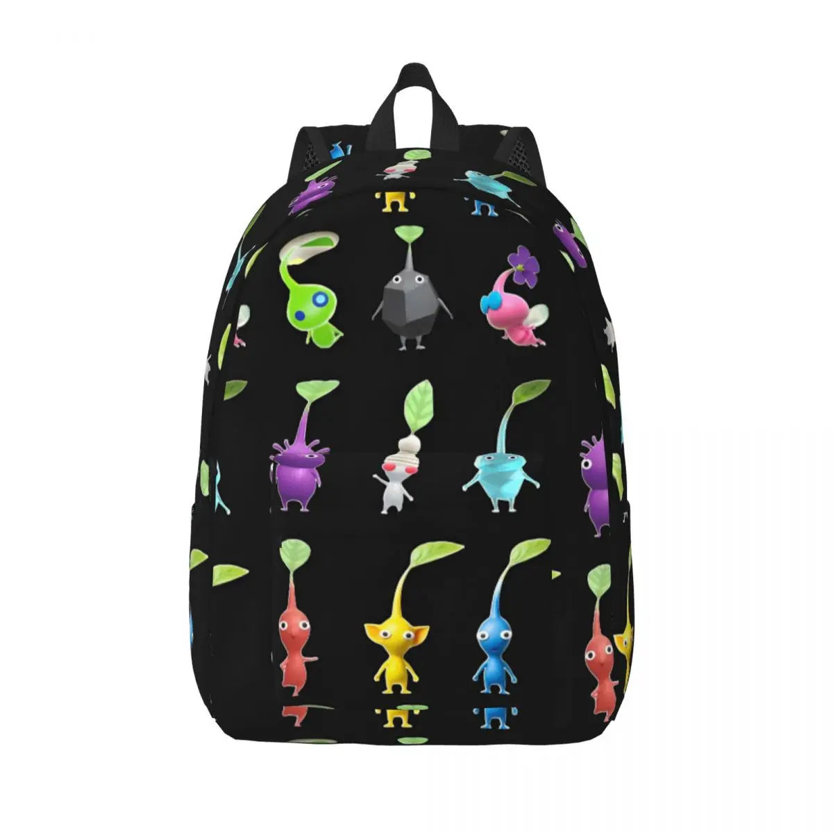 Pikmins Family Cute Fun Cool Backpack Lightweight Student Business Game Anime Daypack for Men Women College Shoulder Bag