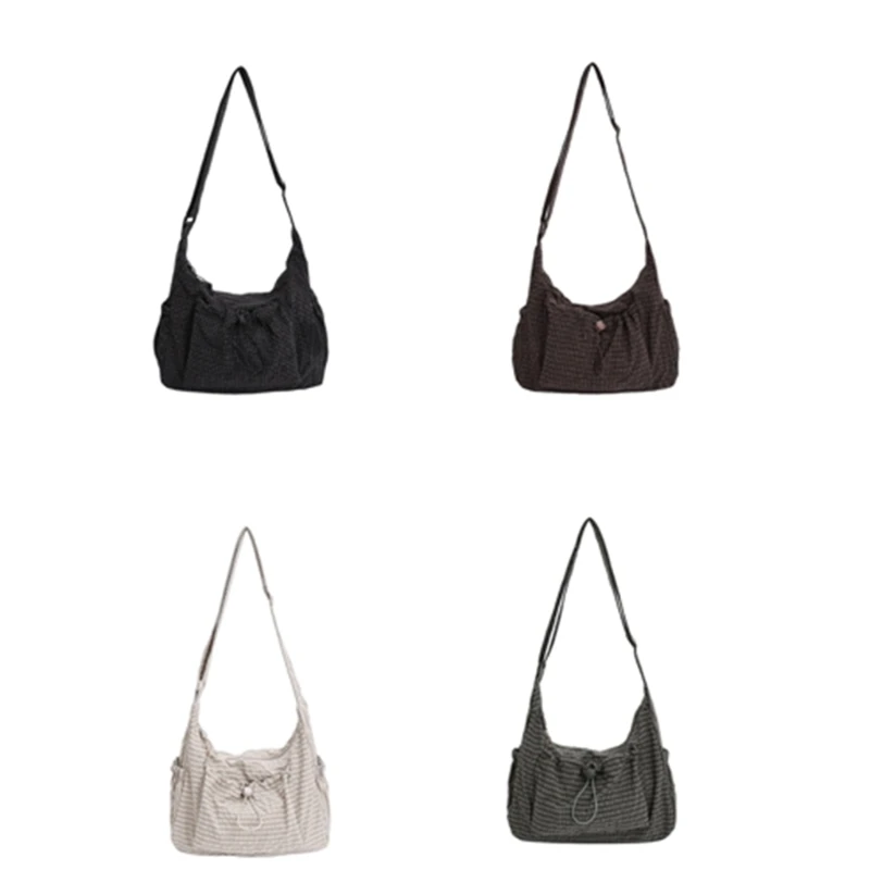 340D Fashionable Unisex Crossbody Bag Practical Cloth Multi Compartment Shoulder Bag