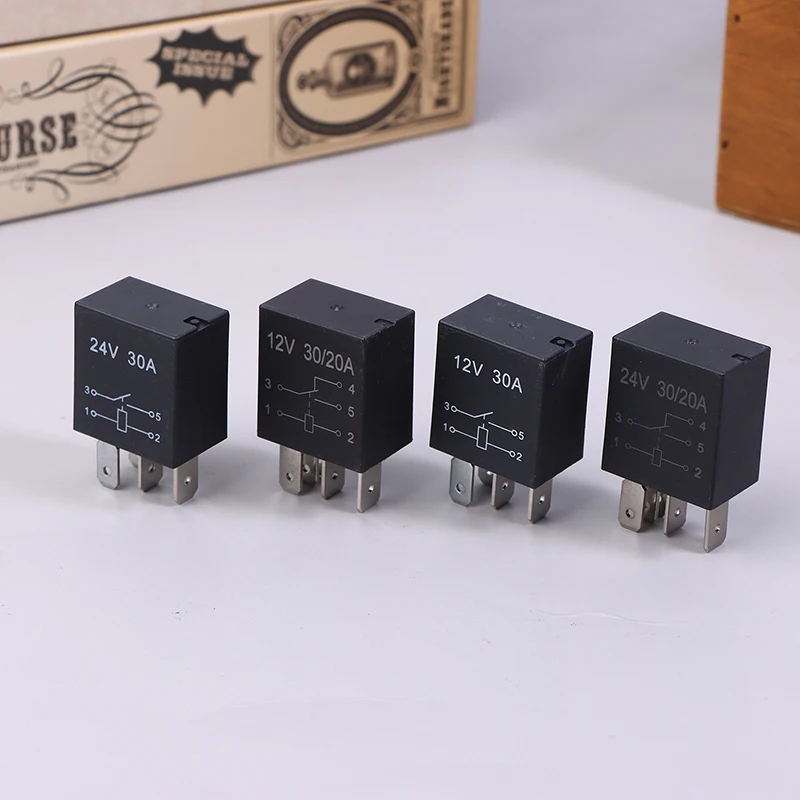 1 PCS 4 Pin/5 Pin 30A 12V/24V Violet Series 4-pin/5-pin Automotive Relay