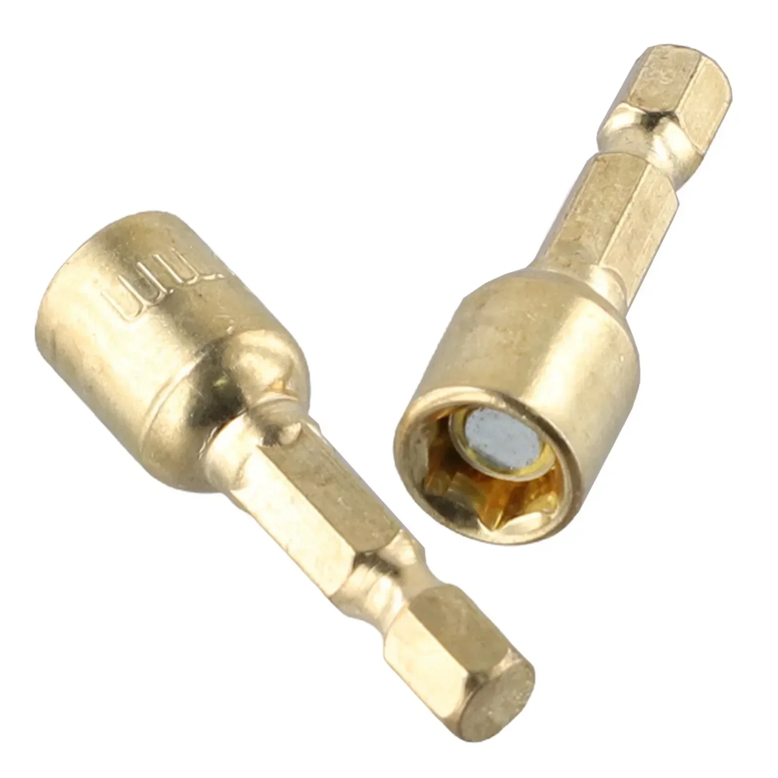 Adattatore per presa esagonale 1/4 pollici 2 pezzi presa 45 mm lunghezza manicotto per punte da trapano a mano in acciaio al cromo vanadio di alta qualità