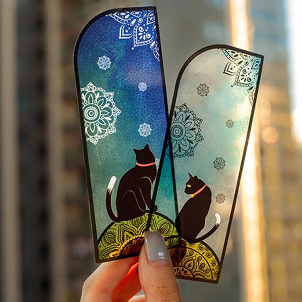 6-компонентная закладка для скрапбукинга, стеклянный блеск, водонепроницаемая, гладкая поверхность, многофункциональная Закладка, прозрачная, прекрасная черная Закладка