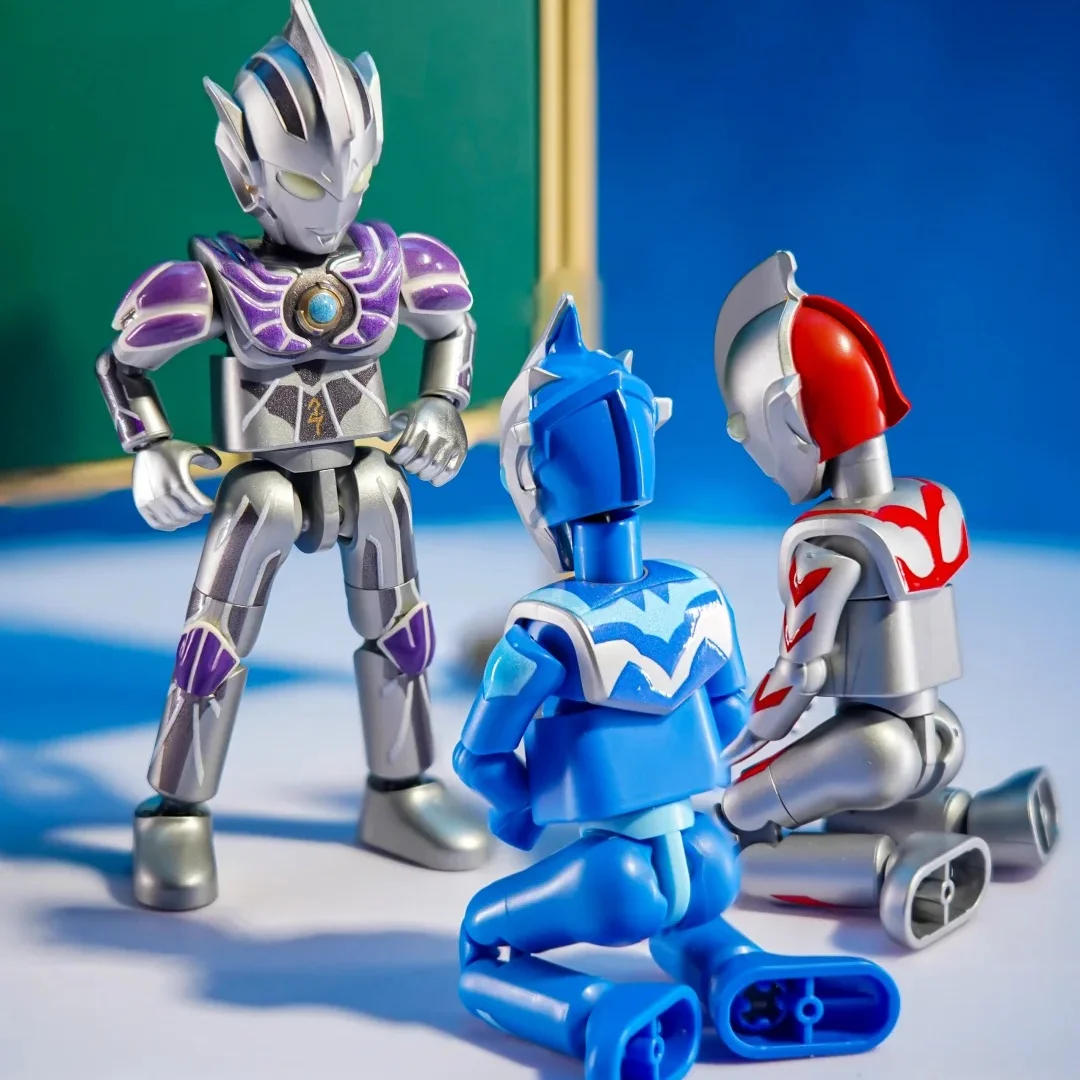 In Stock Blokees Ultraman Galaxy Version16 Fusion Rebirth Legend & Reiga Action Figure Assembly Toy Christmas Gifts