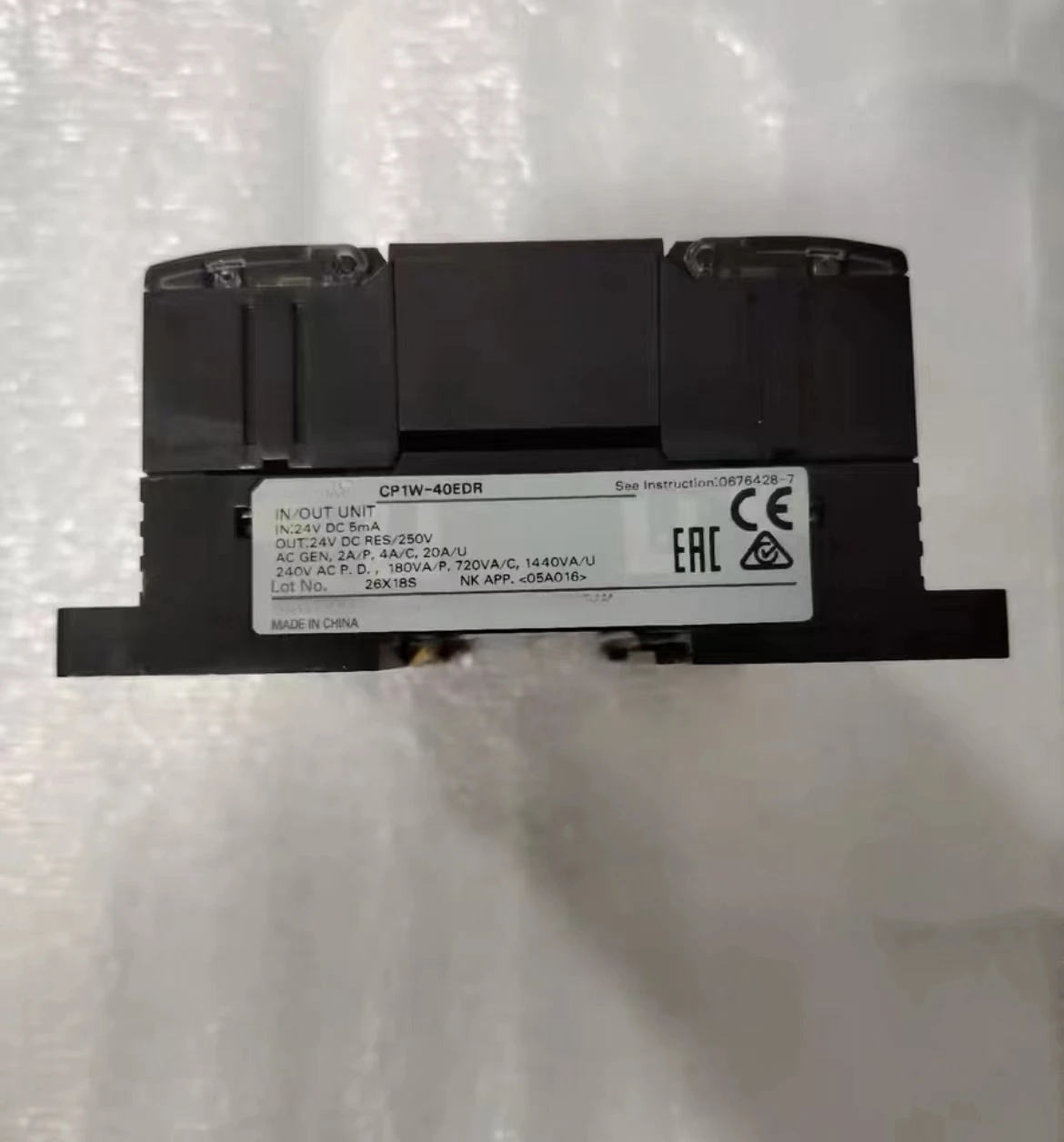 Second-hand CP1W-40EDR Expansion Unit  tested  ok