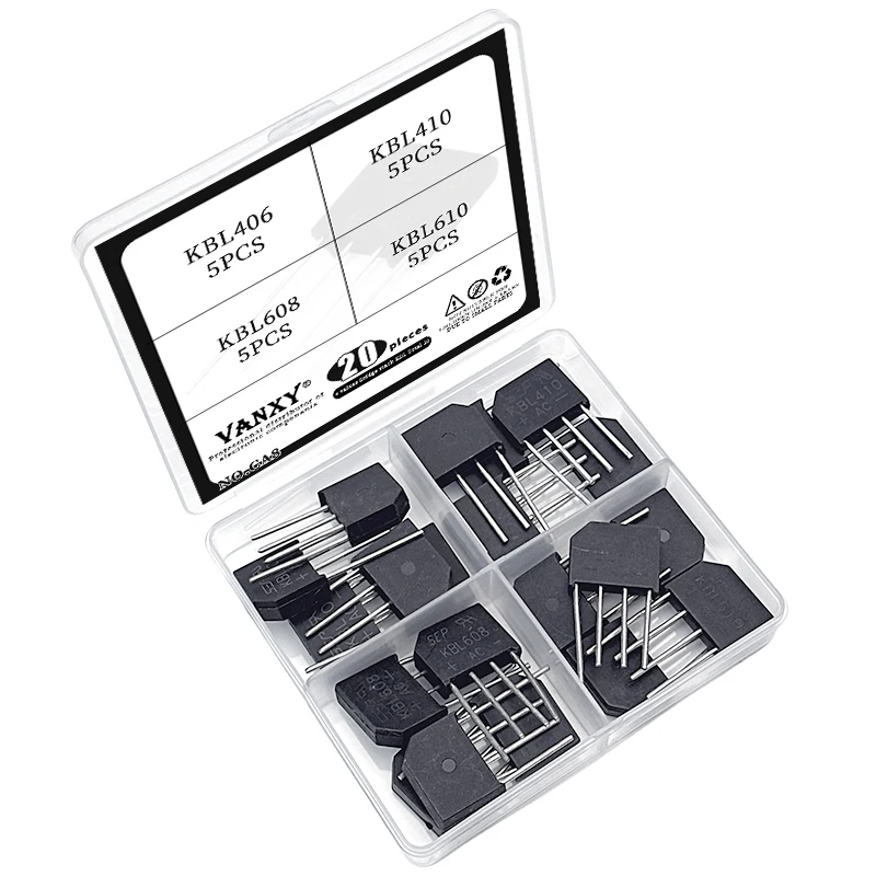 5PCS KBL410 KBL-410 4A 1000V Single Phases Diode  bridge rectifier KBL406 KBL610 KBL608 KBL06 KBL10 KBL606