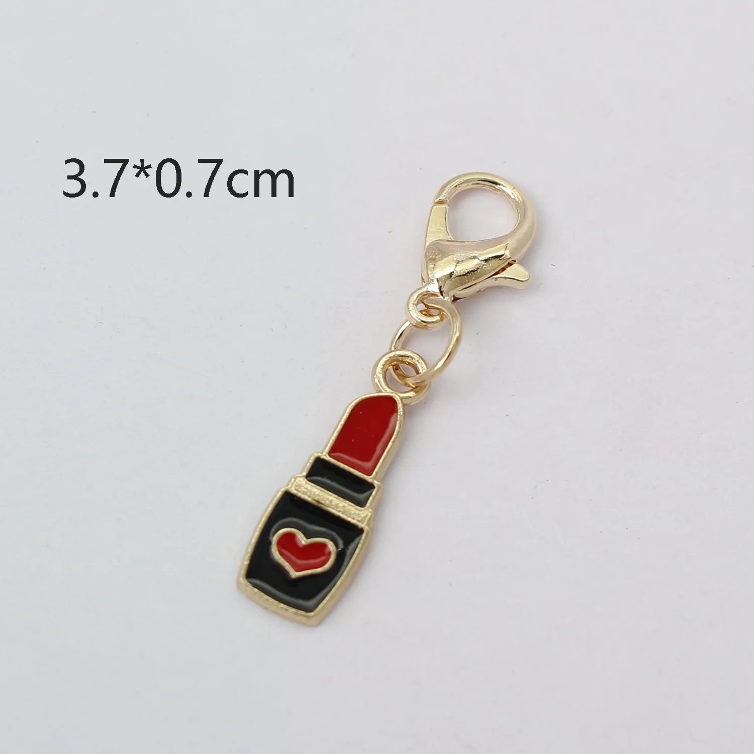30pcs Alloy Drop Oil Beauty  Mouth High-heel Shoes Hat Charms Lobster Buckle Kit Pendant For Enamel DIY Jewelry Accessories