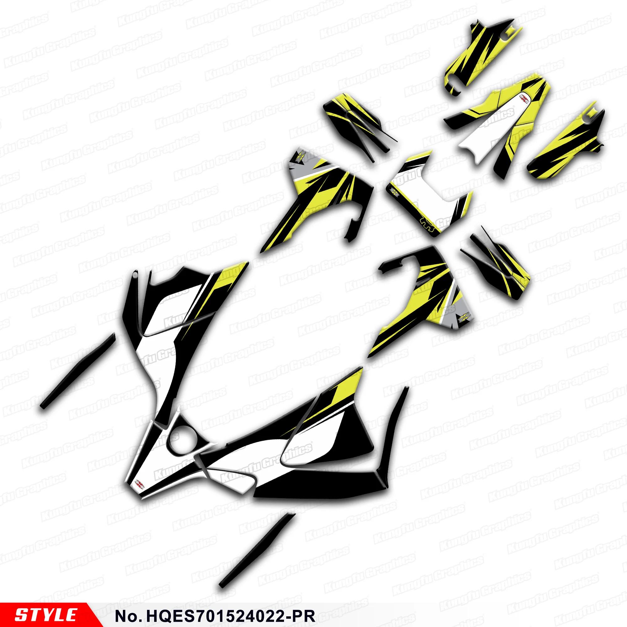 

Aftermarket Enduro Stickers Kit Graphics для Husqvarna Enduro Supermoto 701 2015-2024, HQES701524022-PR