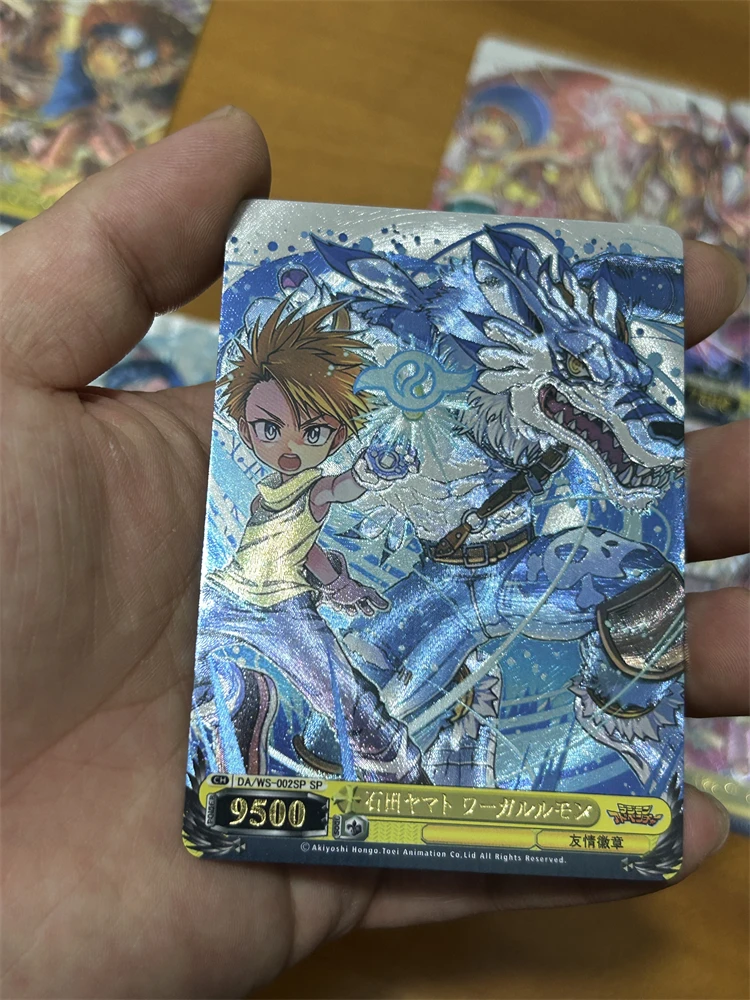 Digimon Adventure Self-Control Strengthening Trading Signature Flash Card, Anime Gift, Cartoon Flash Grossier, 8Pcs Set