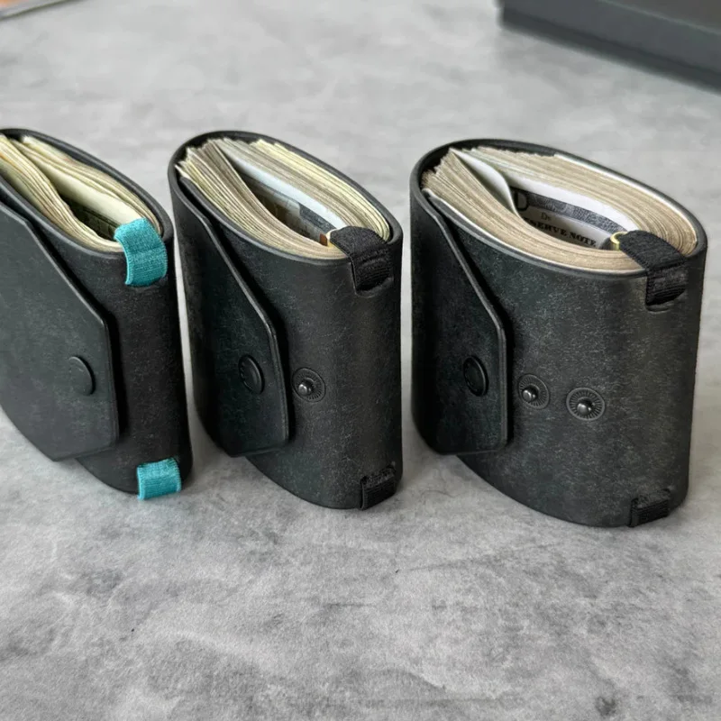 PU Leather Cash Holder Organizer Clip, Quick Access Money Wallet Bill Holder, Pocket Wallet Storage Pouch for Cash & Cards