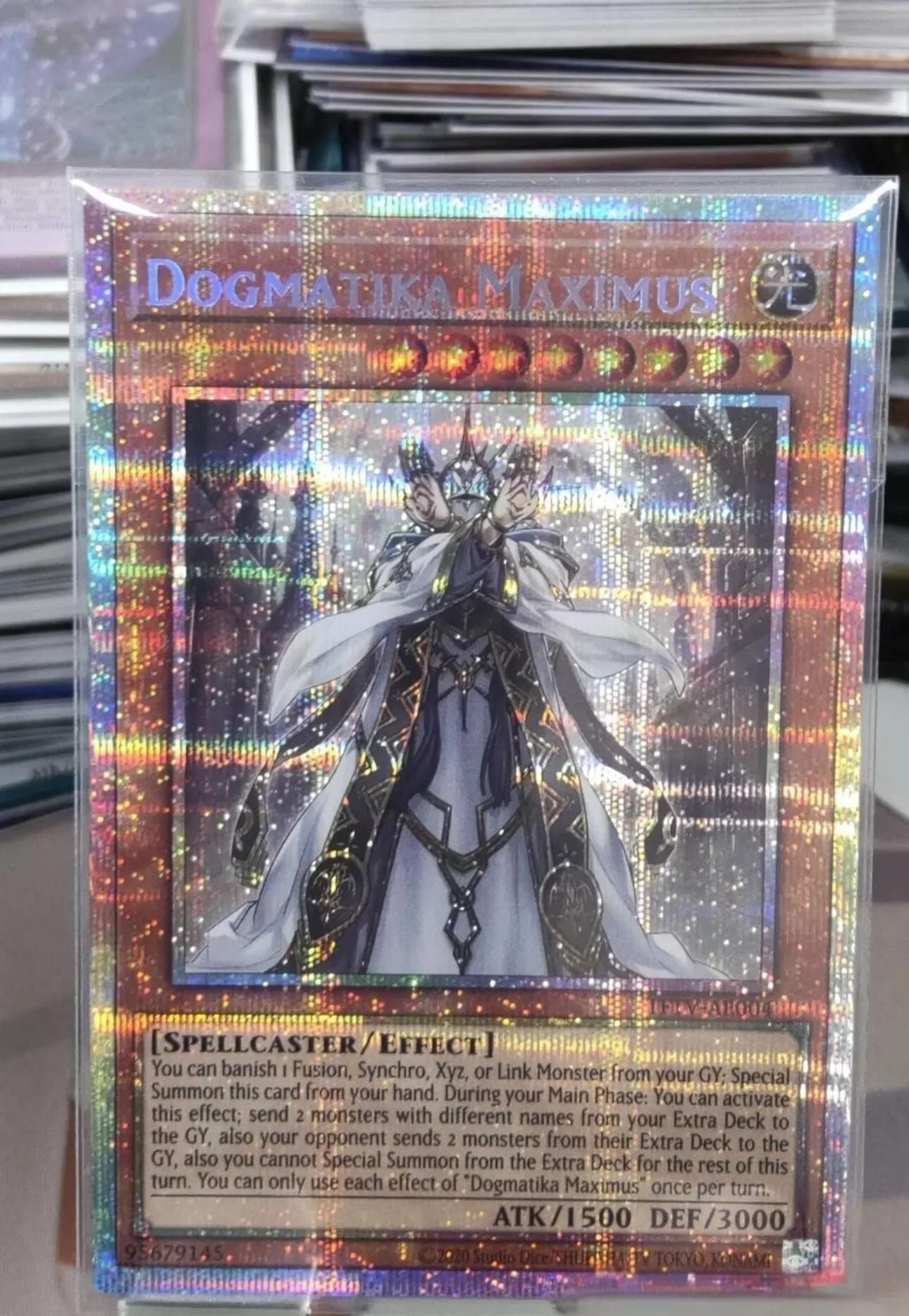 yugioh-konami-duel-monsters-tftv-ae004-dogmatika-maximus-prismatic-secret-asian-english-collection-mint-card